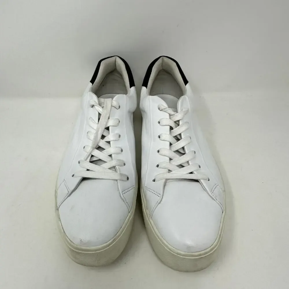 Vince‎ Fulton Leather Oxford Sneakers Men's 9.5 Leather Upper Round Toe Lace-Up